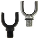 Aluminium Rutenhalter U Form slim Schwarz 16 mm
