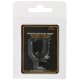 Aluminium Rutenhalter U Form slim Schwarz 16 mm