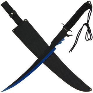 Fantasy Schwert mit blau eloxierter Klinge