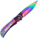 Taschenmesser mit Totenk&ouml;pfen und Rainbow Design