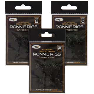 Ronnie Rigs - 3 Pack with Teflon Hooks Size 6