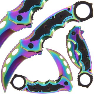 Karambit Einhandmesser 798 Rainbow