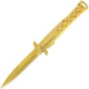 Taschenmesser Stiletto gold