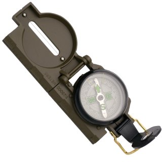 Kompass grün metall