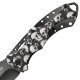 Taschenmesser Skull grau