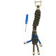 Schlüsselanhänger Paracord Grün/Blau