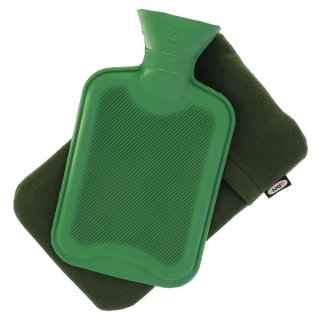 Wärmflasche mit Fleece-Bezug
